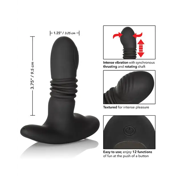 Eclipse Thrusting Rotator Probe - Black - Anal Products