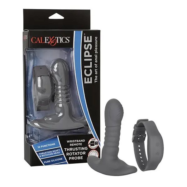 Eclipse Wristband Remote Thrusting Rotator Probe - Black - Anal Products