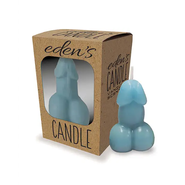Eden’s Penis Candle - Blue - Vanilla - Setting The Mood