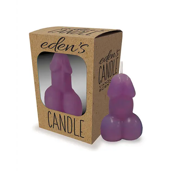 Eden’s Penis Candle - Purple - Vanilla - Setting The Mood