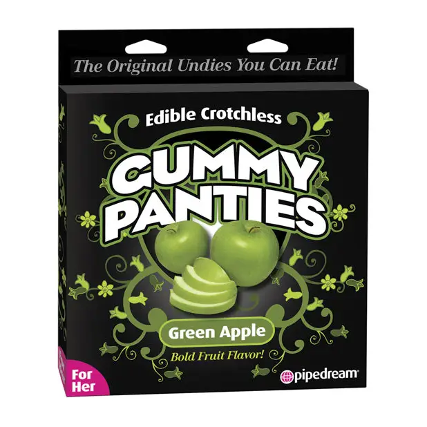 Edible Crotchless Gummy Panty - Apple - Body Toppings & Edibles