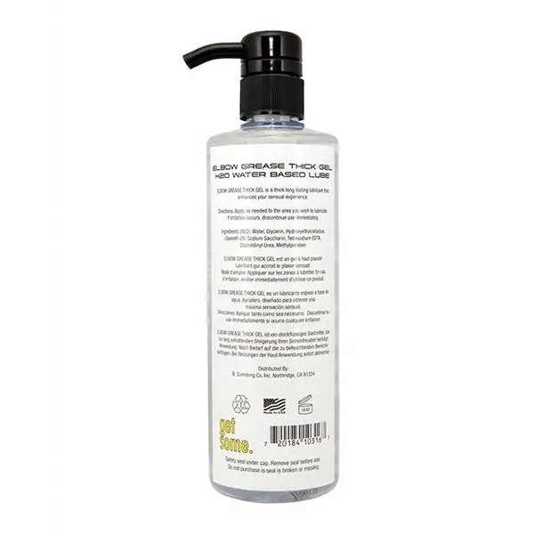 Elbow Grease H2O Classic/Thick Gel - 16 oz Pump