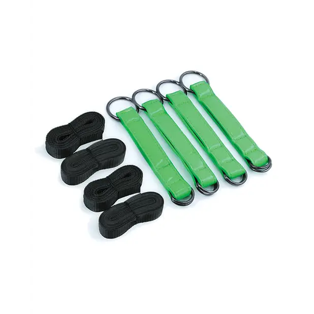 Electra Bed Restraint Straps - Green - Bondage Blindfolds & Restraints