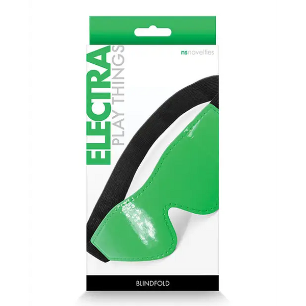 Electra Blindfold - Green - Bondage Blindfolds & Restraints