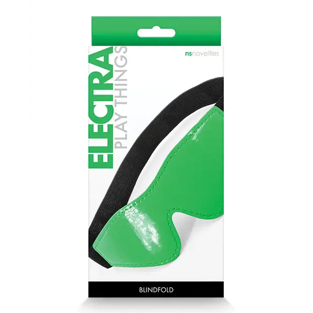 Electra Blindfold - Green - Bondage Blindfolds & Restraints