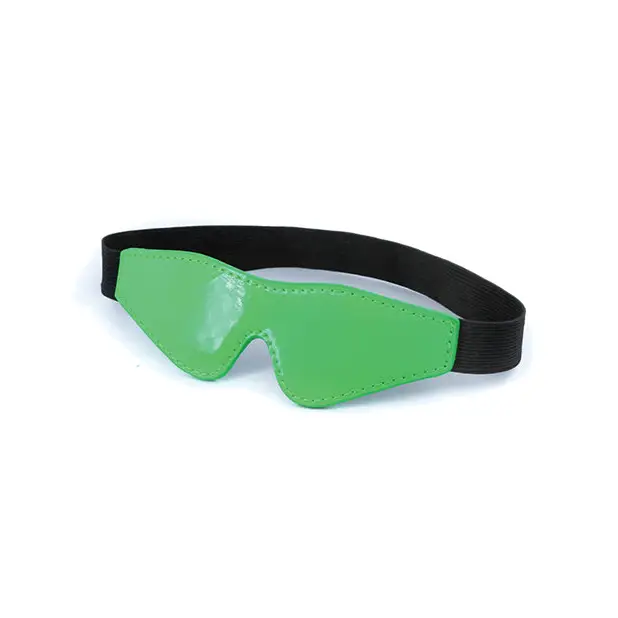 Electra Blindfold - Green - Bondage Blindfolds & Restraints