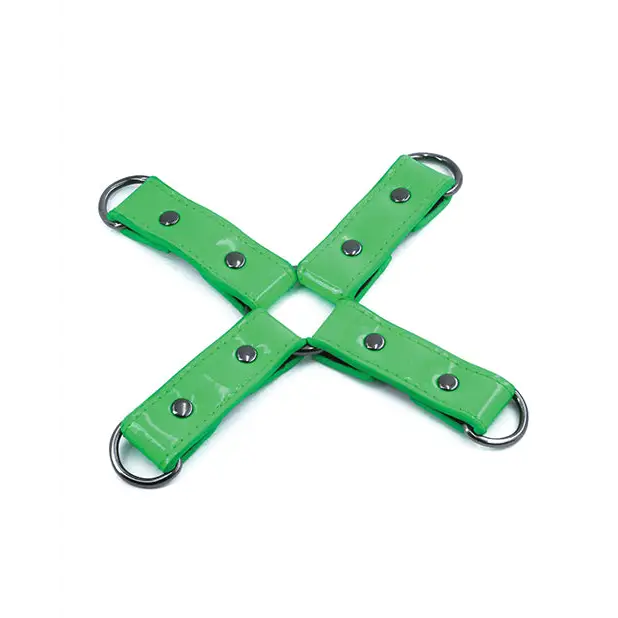 Electra Hog Tie - Green - Bondage Blindfolds & Restraints