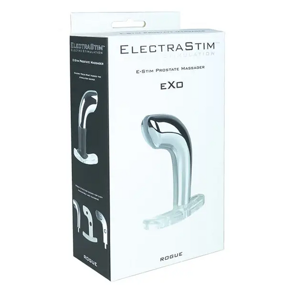 ElectraStim Exo Rogue Prostate Massager - Silver - Stimulators