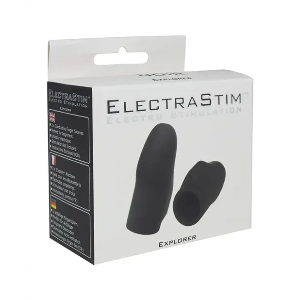 ElectraStim Explorer Electro Finger Sleeves - Black - Stimulators