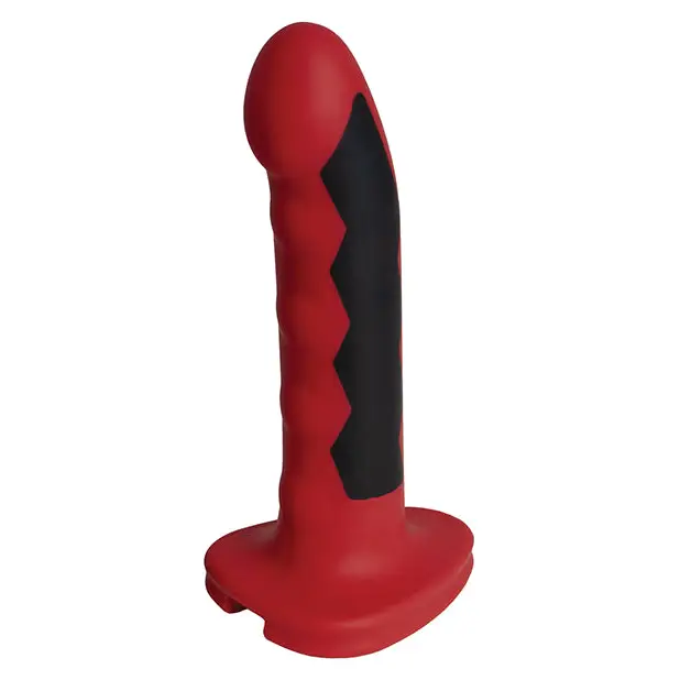 ElectraStim Silicone Fusion Komodo Dildo - Red/Black - Stimulators