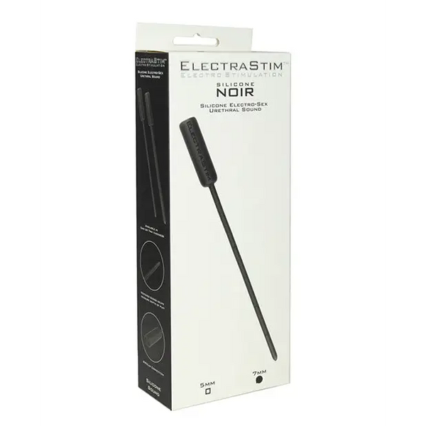 ElectraStim Silicone Noir Flexible Electro Sound - 7mm - Stimulators