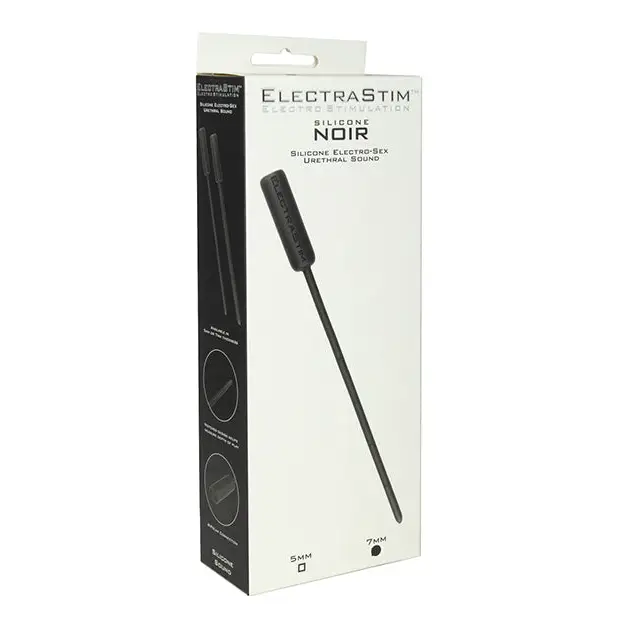 ElectraStim Silicone Noir Flexible Electro Sound - 7mm - Stimulators