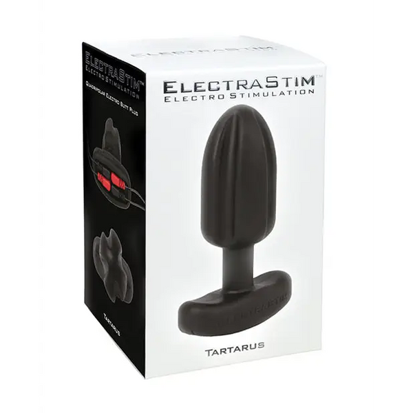 ElectraStim Silicone Noir Tartarus Butt Plug - Black - Stimulators
