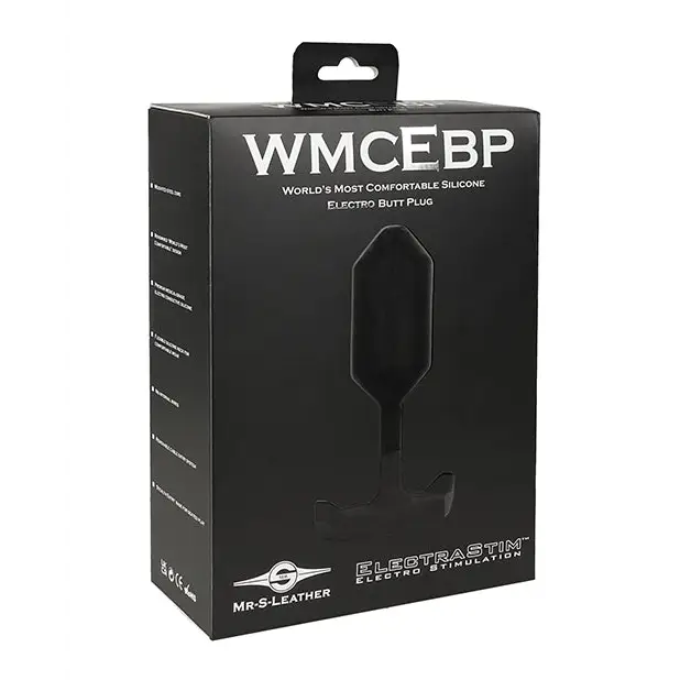 ElectraStim x Mr. S Leather - Most Comfortable Silicone Electro Butt Plug - Black