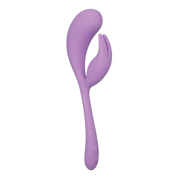 Elle Liquid Silicone Dual Flicker - Purple - Vibrators