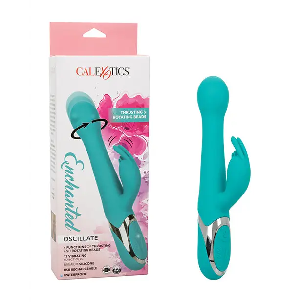 Enchanted Oscillate Vibrator - Turquoise Blue - Vibrators