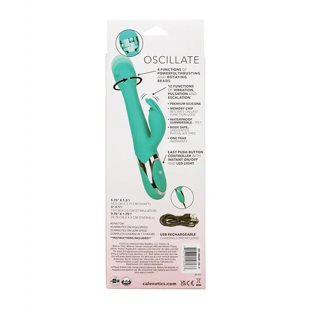 Enchanted Oscillate Vibrator - Turquoise Blue - Vibrators