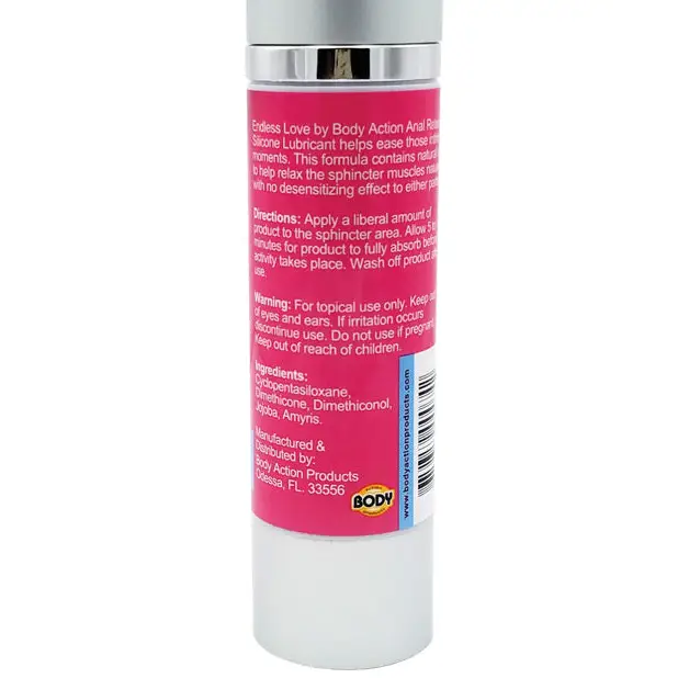 Endless Love Relaxing Anal Silicone Lubricant - 1.7 oz - Anal Products
