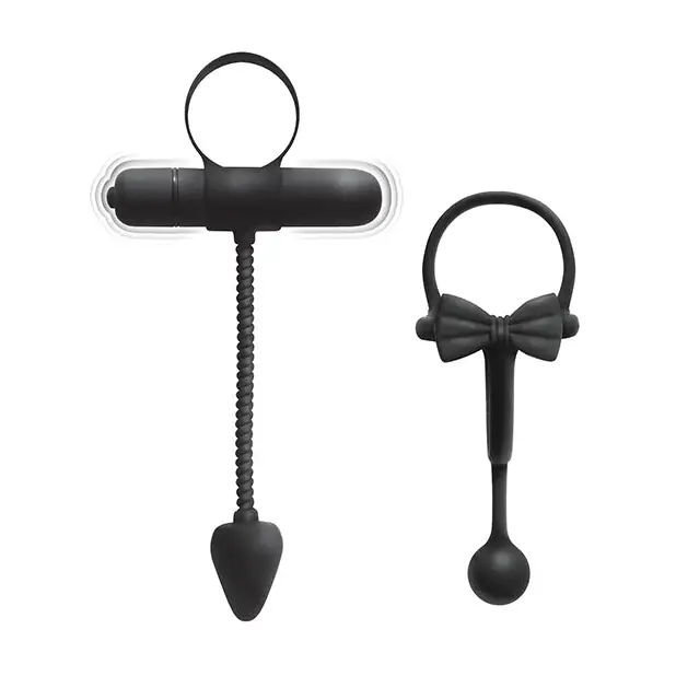 Enhancer Cockring 2 Pack - Black - Penis Enhancement