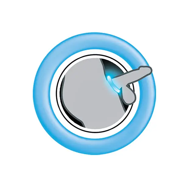 Enhancer Silicone Cockrings - Glow in the Dark Blue - Penis Enhancement