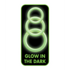 Enhancer Silicone Cockrings - Glow in the Dark Green - Penis Enhancement