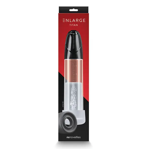 Enlarge Titan Pump - Black - Penis Enhancement