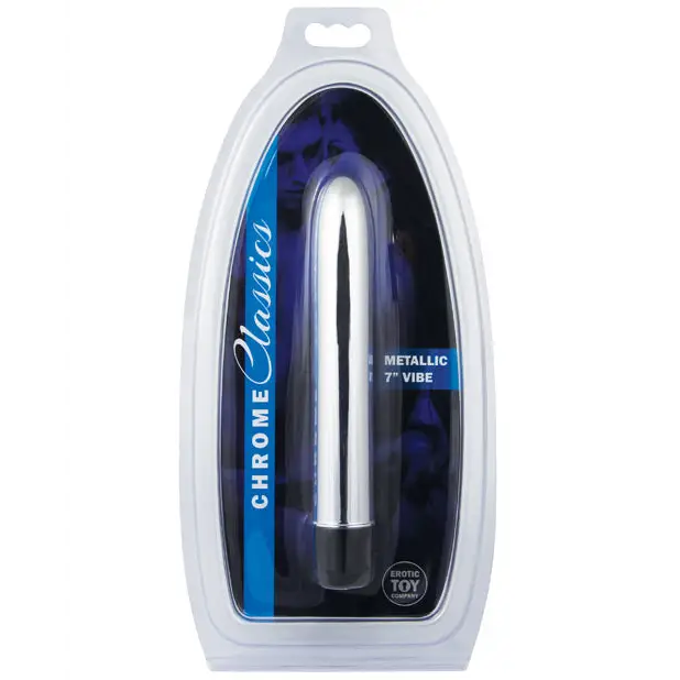 Erotic Toy Company Chrome Classics 7’’ Vibe - Silver - Vibrators