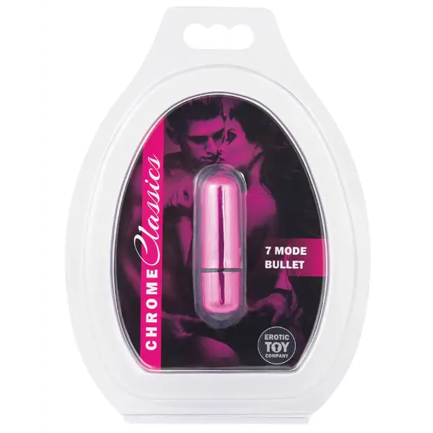 Erotic Toy Company Chrome Classics Bullet 7 Speed - Pink - Stimulators