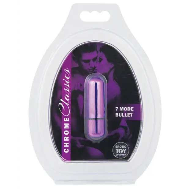 Erotic Toy Company Chrome Classics Bullet 7 Speed - Purple - Stimulators