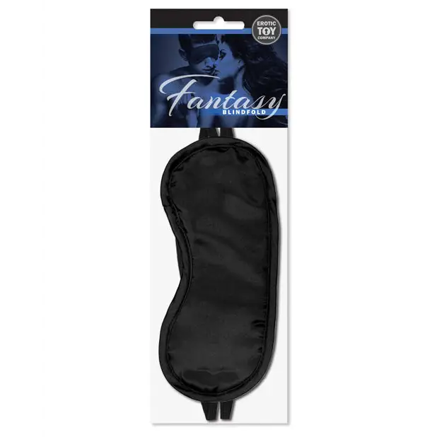 Erotic Toy Company Satin Fantasy Blindfold - Black - Bondage Blindfolds & Restraints