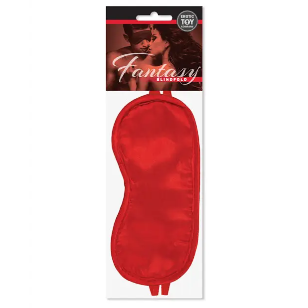 Erotic Toy Company Satin Fantasy Blindfold - Red - Bondage Blindfolds & Restraints