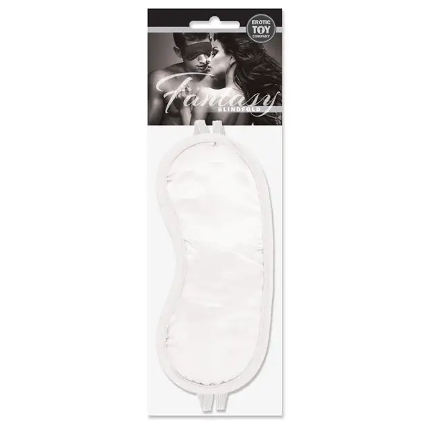 Erotic Toy Company Satin Fantasy Blindfold - White - Bondage Blindfolds & Restraints