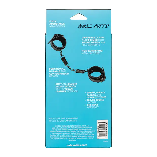 Euphoria Collection Ankle Cuffs - Bondage Blindfolds & Restraints