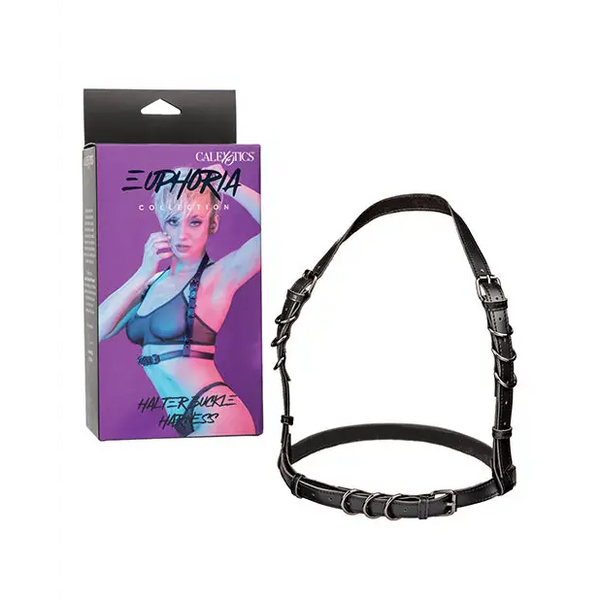 Euphoria Collection Halter Buckle Harness - Bondage Blindfolds & Restraints