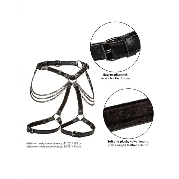Euphoria Collection Multi Chain Thigh Harness - Bondage Blindfolds & Restraints