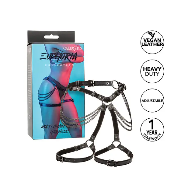 Euphoria Collection Multi Chain Thigh Harness - Bondage Blindfolds & Restraints