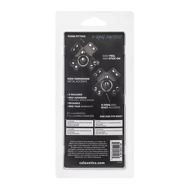 Euphoria Collection O-Ring Pasties - Black O/S - Lingerie - Packaged