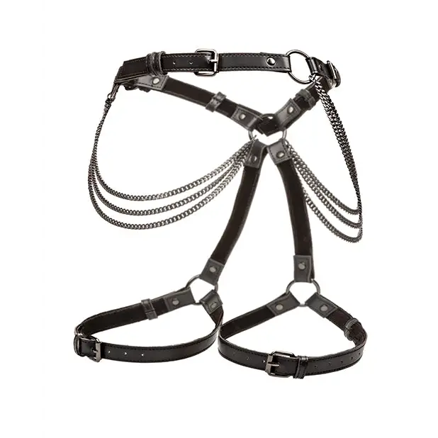 Euphoria Collection Plus Size Multi Chain Thigh Harness - Bondage Blindfolds & Restraints
