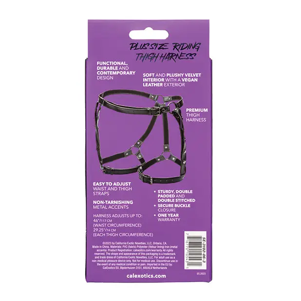Euphoria Collection Plus Size Riding Thigh Harness - Bondage Blindfolds & Restraints