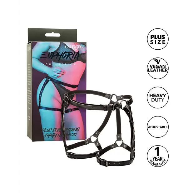 Euphoria Collection Plus Size Riding Thigh Harness - Bondage Blindfolds & Restraints
