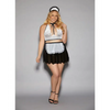 Euphoria French Maid w/Headpiece Black/White QN - Costumes