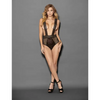 Euphoria Suspender Bodysuit Black O/S - Lingerie - Packaged
