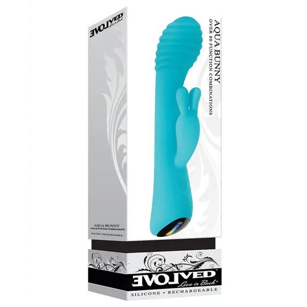 Evolved Aqua Bunny - Aqua - Vibrators