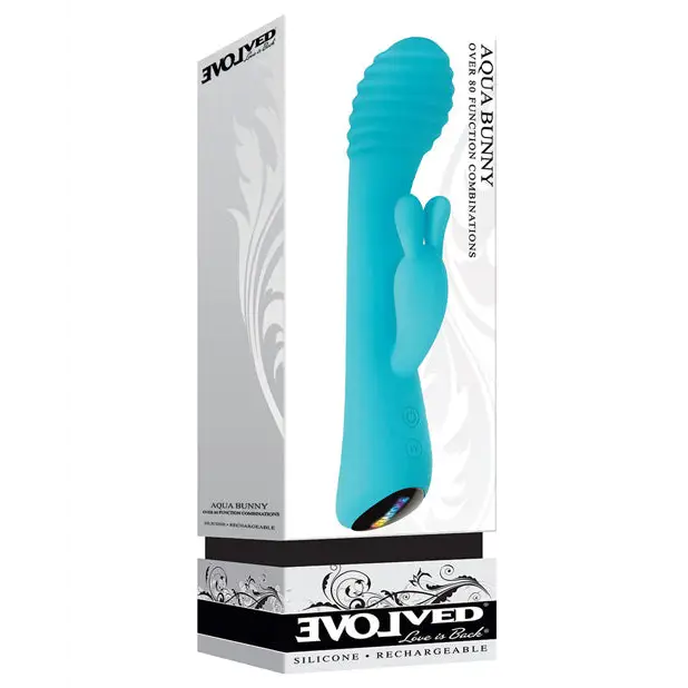 Evolved Aqua Bunny - Aqua - Vibrators