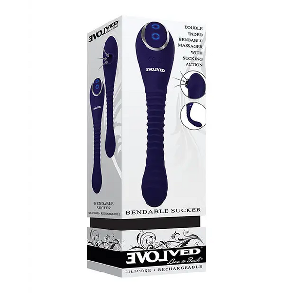 Evolved Bendable Sucker - Purple - Stimulators