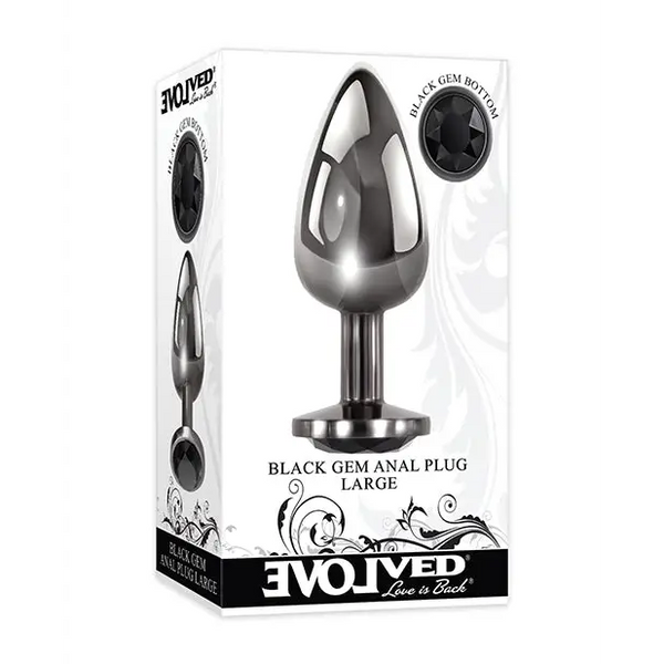 Evolved Black Gem Anal Plug - Large - Anal Products