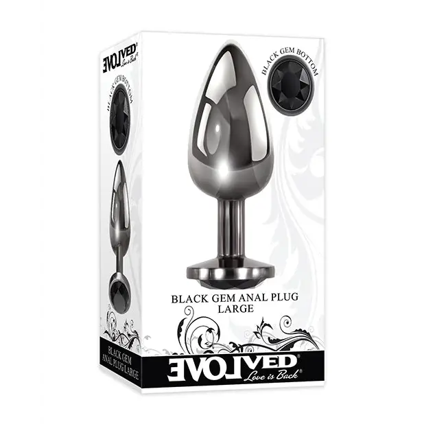 Evolved Black Gem Anal Plug - Large - Anal Products