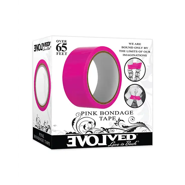 Evolved Bondage Tape - Pink - Bondage Blindfolds & Restraints