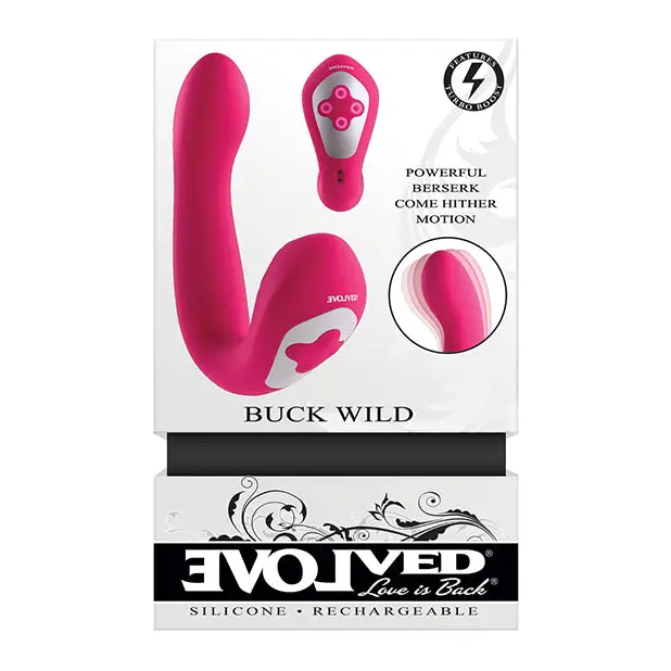 Evolved Buck Wild Come Hither Dual End Massager - Pink - Stimulators