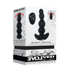 Evolved Bump N’ Groove Vibrating Butt Plug - Black - Anal Products